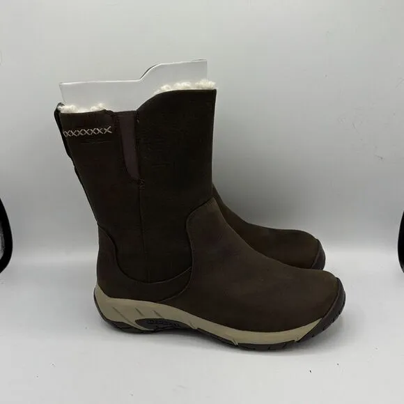 Merrell Womens Encore 4 Tall Zip Polar Waterproof Boot Espresso Size 7.5 New