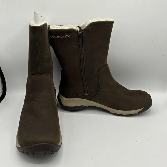 Merrell Womens Encore 4 Tall Zip Polar Waterproof Boot Espresso Size 7.5 New