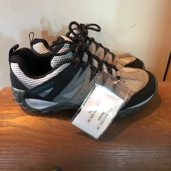 Merrell Accentor 2 Waterproof Hiking Shoes Womens US 7 Gray Outdoor. NWT