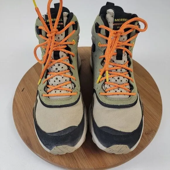 Merrell J004535 Mens Speed Solo Mid Waterproof Hiking Boots Shoe Sz 9.5 Outdoor