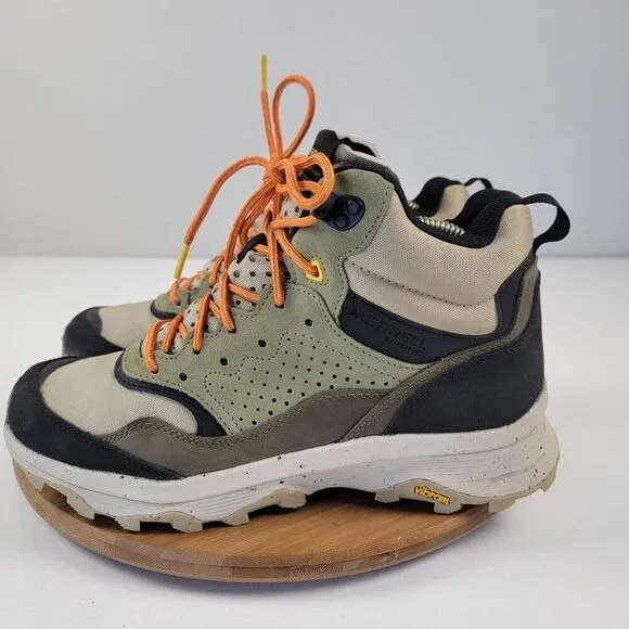 Merrell J004535 Mens Speed Solo Mid Waterproof Hiking Boots Shoe Sz 9.5 Outdoor