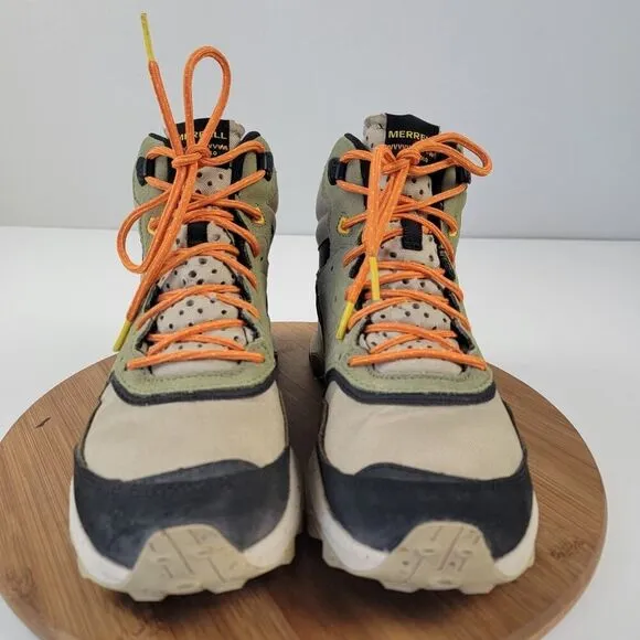 Merrell J004535 Mens Speed Solo Mid Waterproof Hiking Boots Shoe Sz 9.5 Outdoor