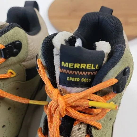 Merrell J004535 Mens Speed Solo Mid Waterproof Hiking Boots Shoe Sz 9.5 Outdoor