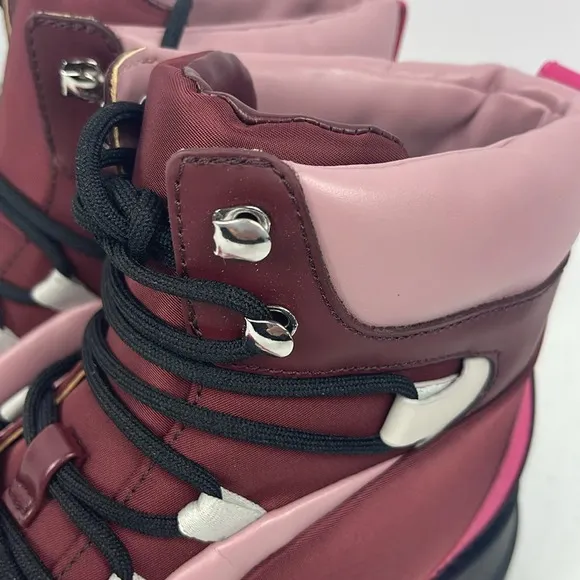 Michael Kors Dupree Hiker Booties Merlot Multi Size 8 1/2 NIB