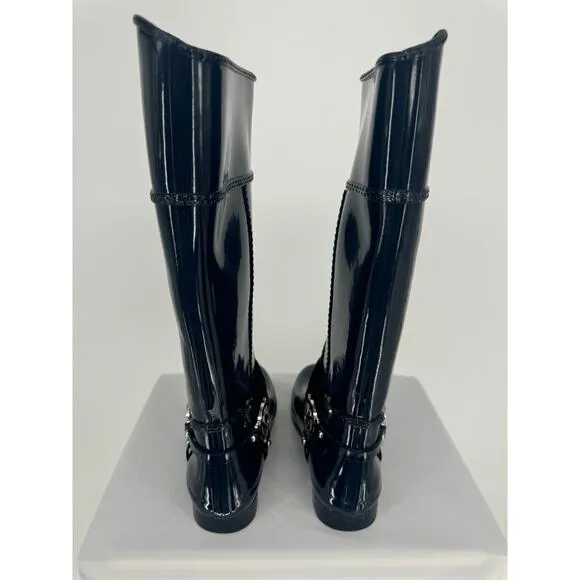 Michael Kors Fulton Harness Rain Boots City Cabin Fall Spring Chic Women Size 6