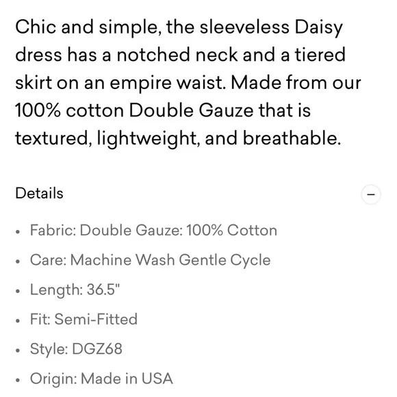 MICHAEL STARS NWOT DAISY GAUZE DRESS