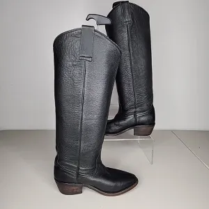 miz mooz black riding boots knee high block heel boots Chapala Womens Size 6