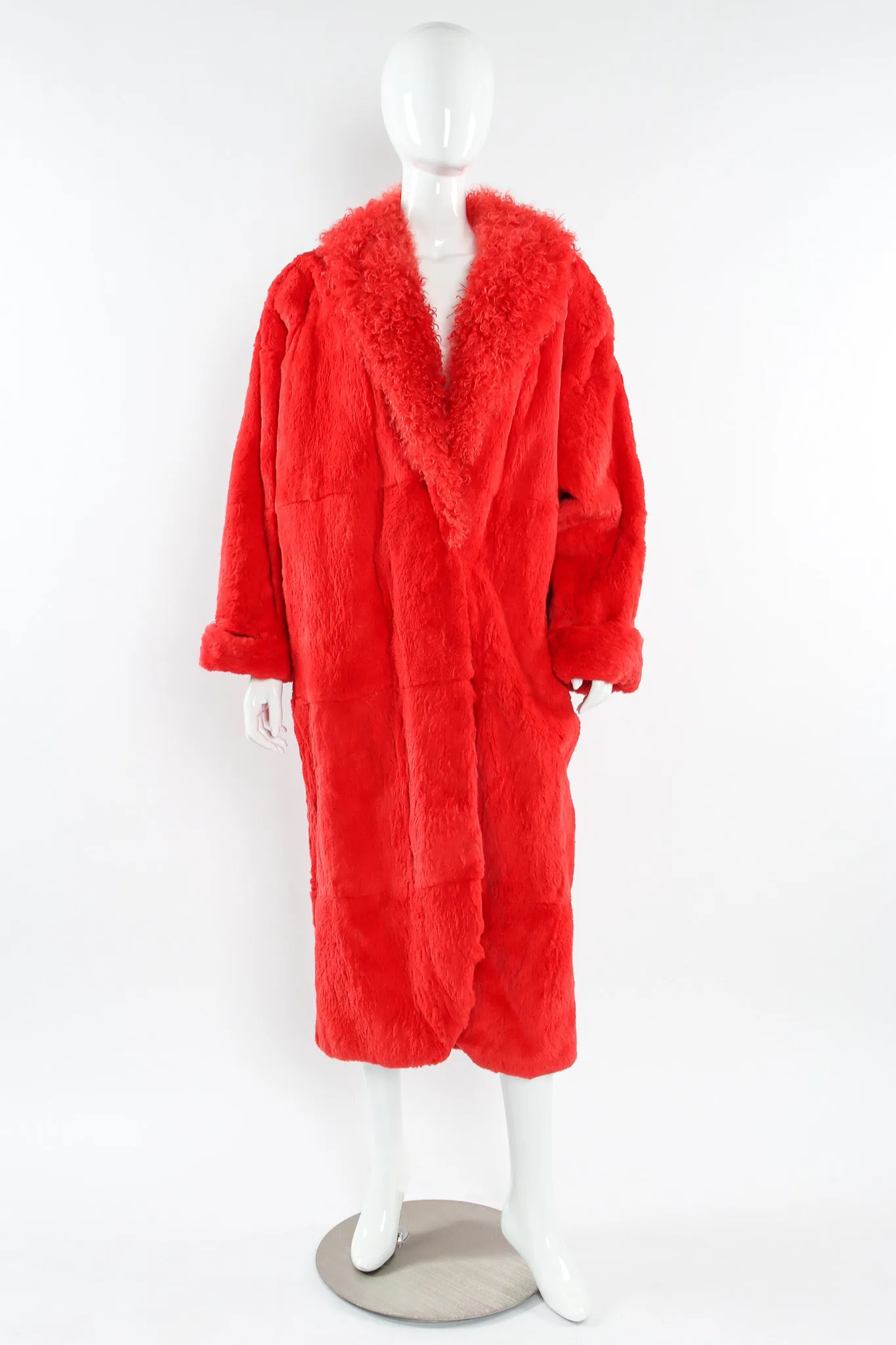 Mongolian Fur Panel Coat