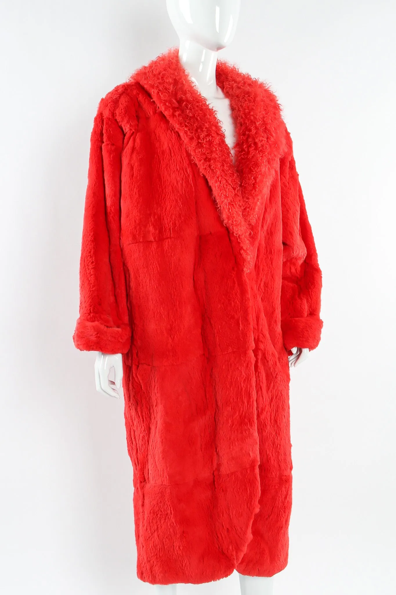Mongolian Fur Panel Coat