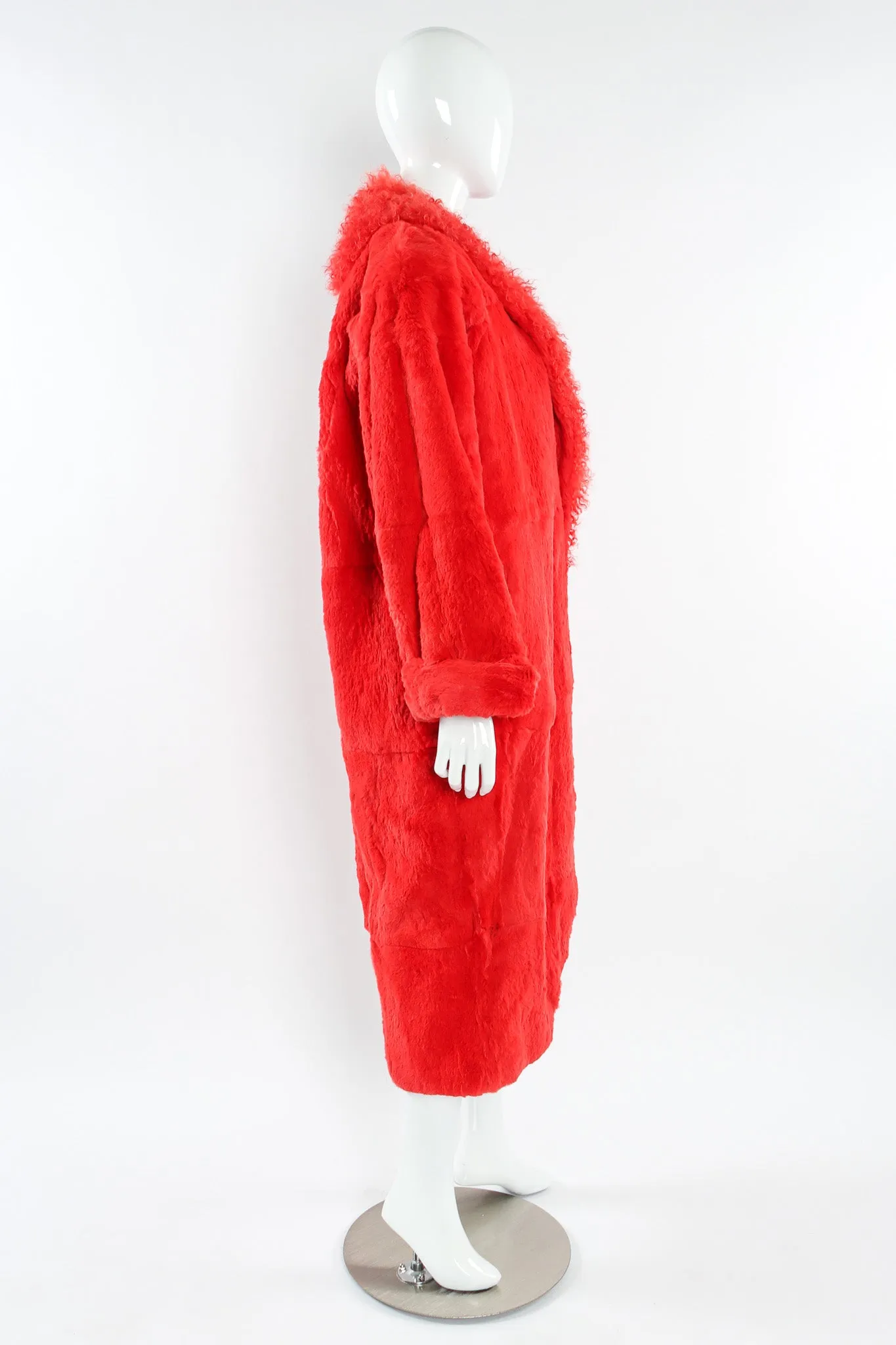 Mongolian Fur Panel Coat