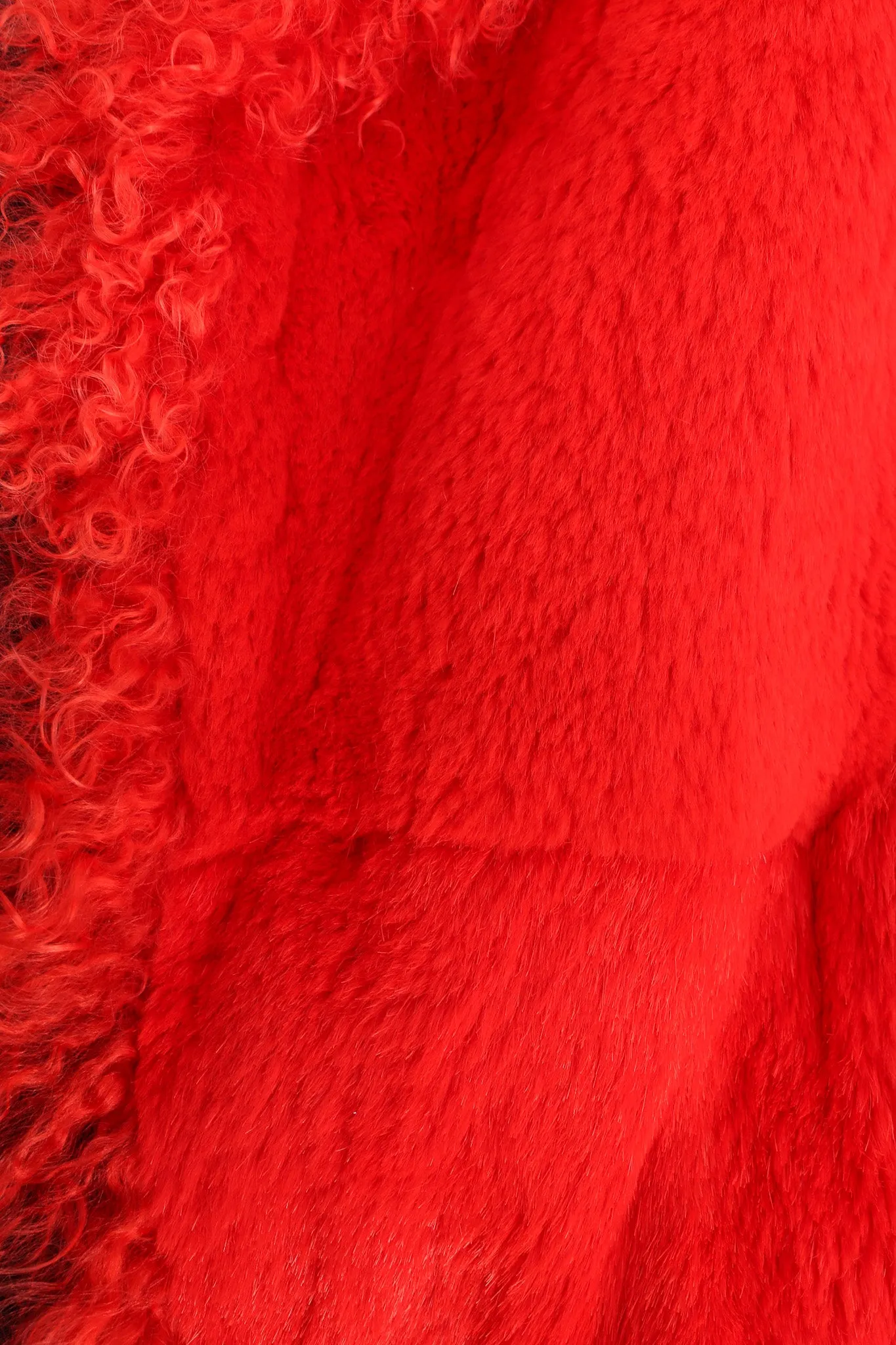 Mongolian Fur Panel Coat