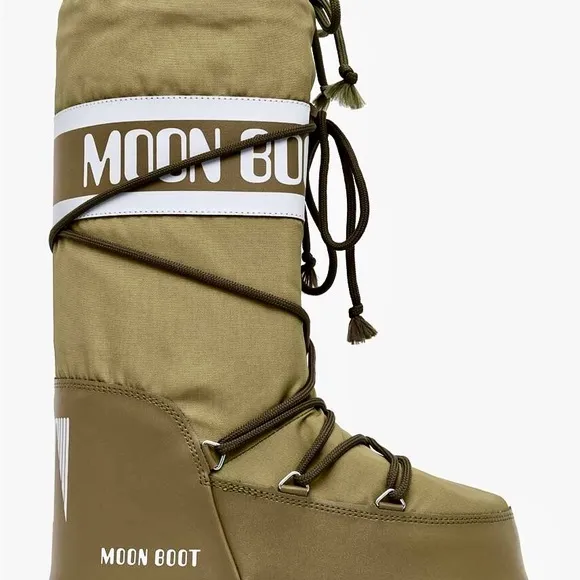 Moon Boot olive/Winter Rain Boots with Classic Silhouette Size11-13 Men $180 New