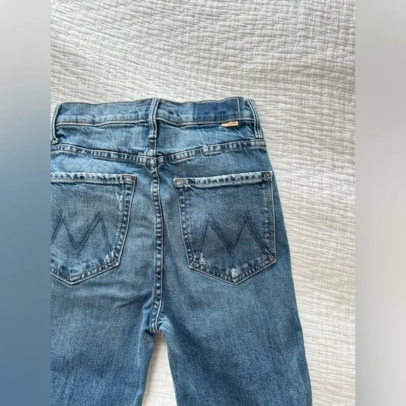 MOTHER High Waisted Double Heel Jeans Size 26