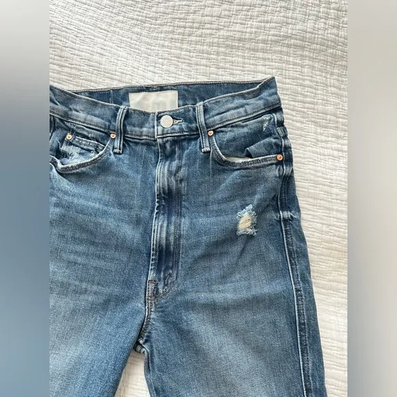 MOTHER High Waisted Double Heel Jeans Size 26
