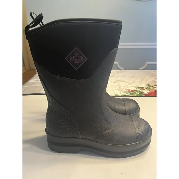 Muck Boots Mid Calf Black Rain Mud Barn - Style # 010021 HTM - Women’s Sz 6