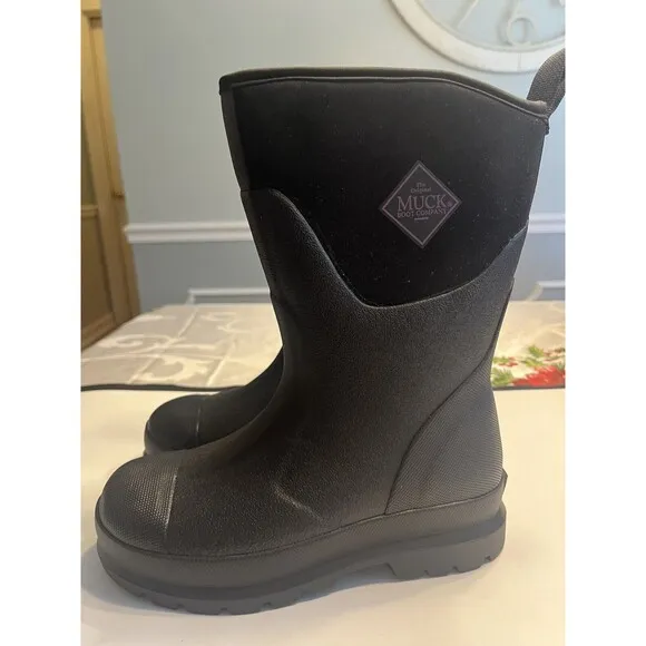 Muck Boots Mid Calf Black Rain Mud Barn - Style # 010021 HTM - Women’s Sz 6