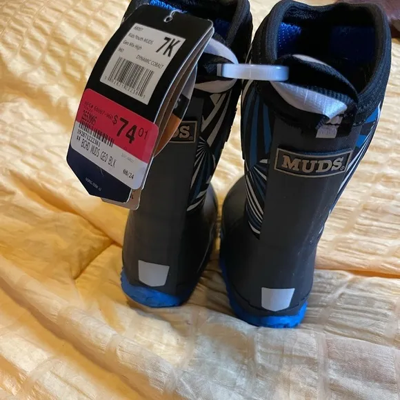 Muds by Nobel Outfitters Insulated Kid Safe Muck Boots! size 7K NWTS Reflective