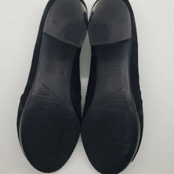 Munro Women Open Toe Ankle Boots Luisa Black 8.5