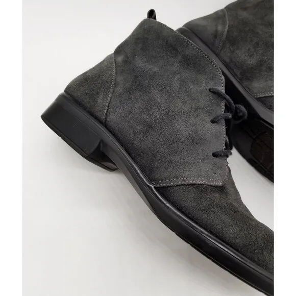 Naot Women's 9-9.5 Levanto Ankle Boots 40 Lace Up Comfort Dark Gray Suede $225