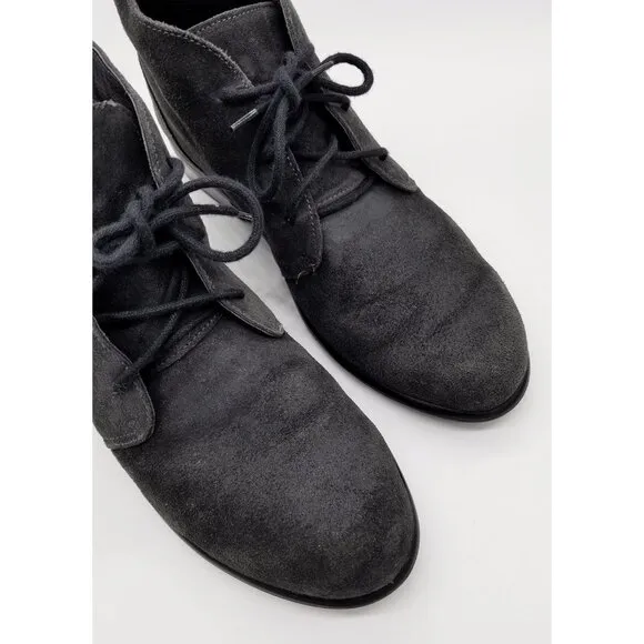 Naot Women's 9-9.5 Levanto Ankle Boots 40 Lace Up Comfort Dark Gray Suede $225