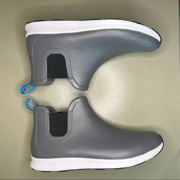 Native Apollo Grey Chelsea Rain Boots Men 9 Women 11