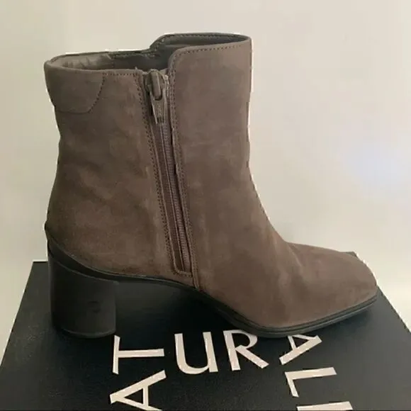 Naturalizer Avery Taupe Boot Ankle Bootie Size 8.5