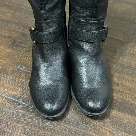 Naturalizer Jeana Leather Black Boots Size 7.5 Women