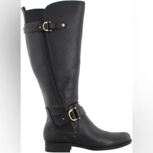 Naturalizer Jeana Leather Black Boots Size 7.5 Women