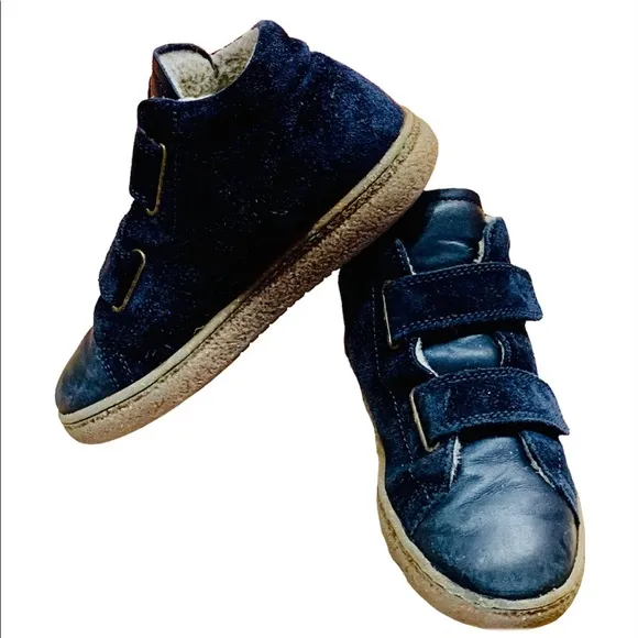 Naturino Boots high-Top sneakers shoes Suede Fur Velcro Boys Girls Box Gift