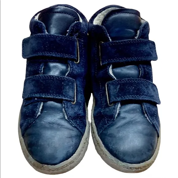 Naturino Boots high-Top sneakers shoes Suede Fur Velcro Boys Girls Box Gift