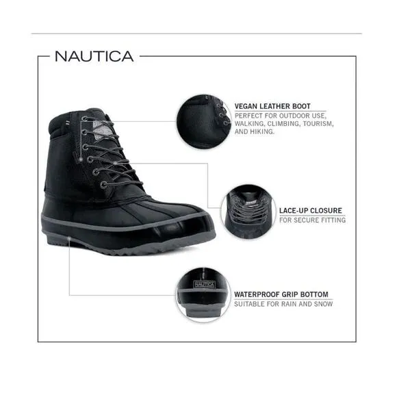 Nautica Men’s Snow Boots sz 14 Wide Big &amp; Tall NEW  #M132