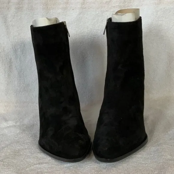 NEE MARGAUX Black Suede Women's Ankle Boots SIZE 6 US / 36 EU