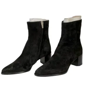 NEE MARGAUX Black Suede Women's Ankle Boots SIZE 6 US / 36 EU