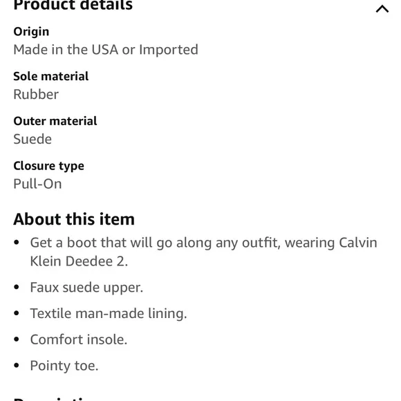 NEW $310 Calvin Klein Deedee 2 Dark brown knee high boots women size 6