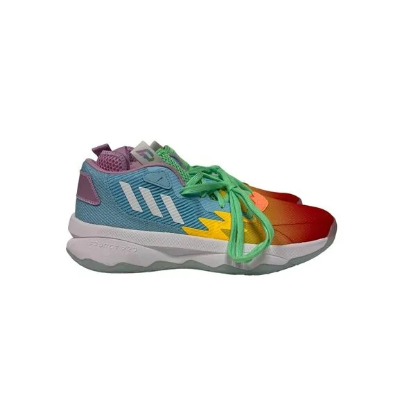 NEW! Adidas Dame 8 HQ1272 Rainbow Basketball Shoes Damian Lillard Men's Size 11