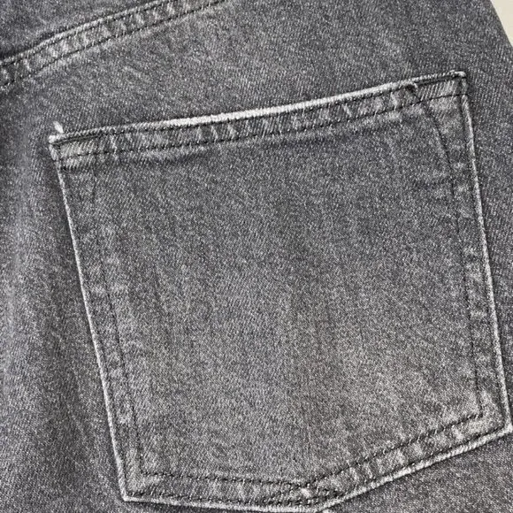 NEW ALLSAINTS Women's IDA EMB Cropped Jeans – Size 28 – Black Denim – NWT