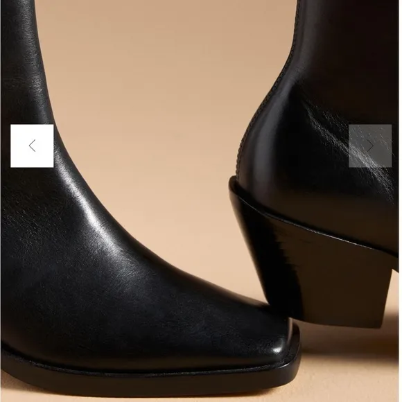 NEW ANTHROPOLOGIE Square-Toe Ankle Boots Size 9 NEW