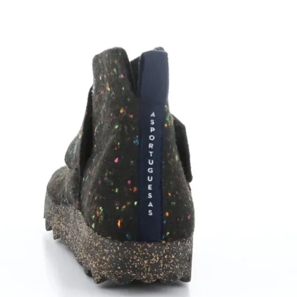 NEW ASPORTUGUESAS Case Double Strap Boots black multi for women 663mn