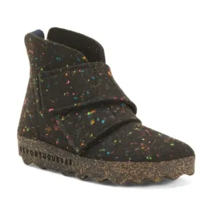 NEW ASPORTUGUESAS Case Double Strap Boots black multi for women 663mn
