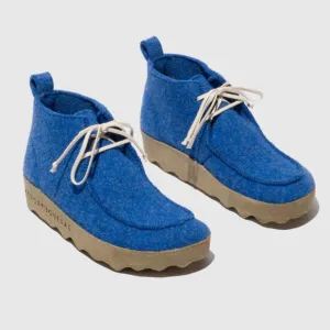 NEW ASPORTUGUESAS Made In Portugal Cody Sneaker Boots Indigo Blue for women 663t