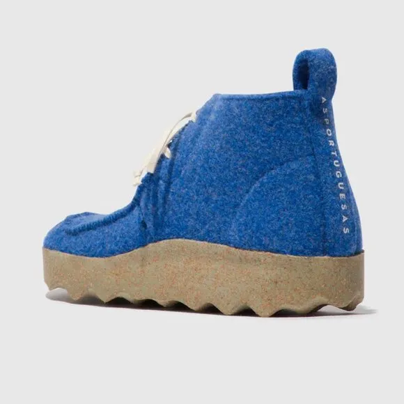 NEW ASPORTUGUESAS Made In Portugal Cody Sneaker Boots Indigo Blue for women 663t