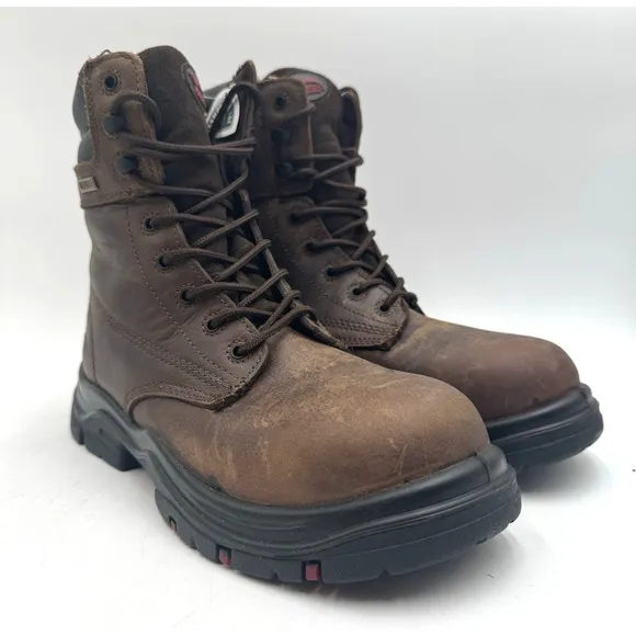 NEW Avenger A7266 Men's Composite Toe Work Boot Brown US Size 7.5 Medium NIB