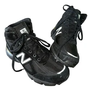 New Balance 990v4 MO990BK4 Men 9.5 Black Grey Athletic Mid Boots Made In USA