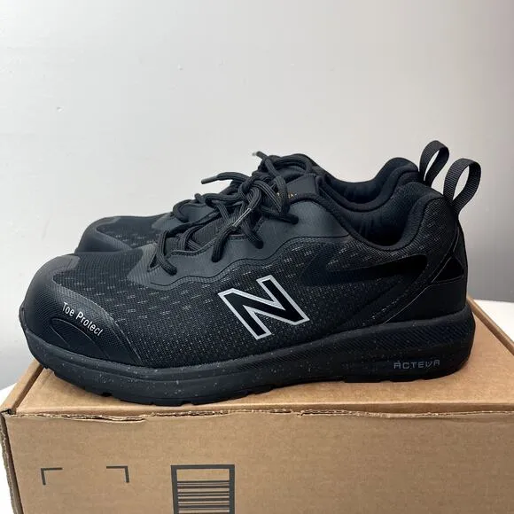 New Balance | Men | 8 | Logic Comp Toe Work Shoes | Black Grey | New