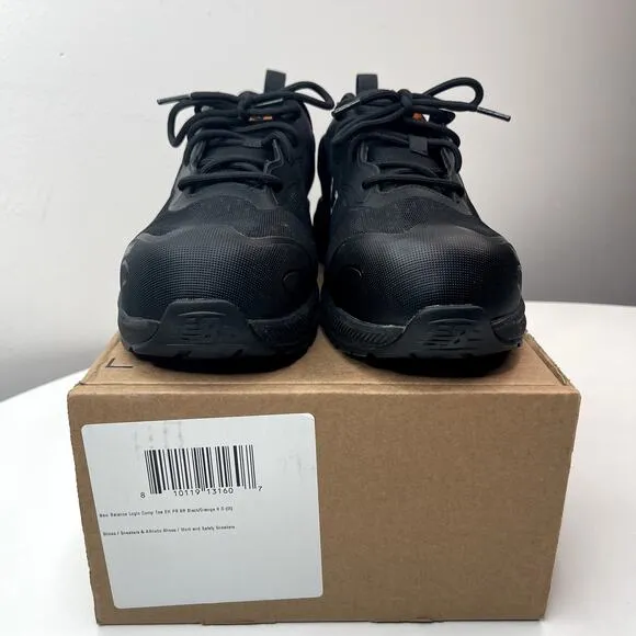 New Balance | Men | 8 | Logic Comp Toe Work Shoes | Black Grey | New