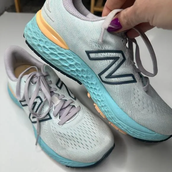New Balance Pale Blue Chill Light Mango Fresh Foam 880 V11 Running Shoes