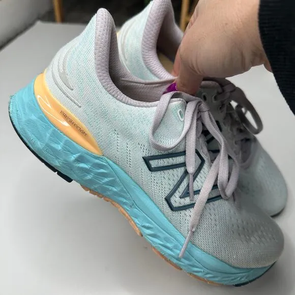 New Balance Pale Blue Chill Light Mango Fresh Foam 880 V11 Running Shoes
