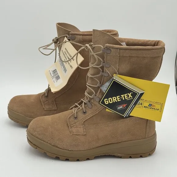 New Belleville Combat Boots Gore-Tex Mens Intermediate Cold/Wet Suede Army 9.5
