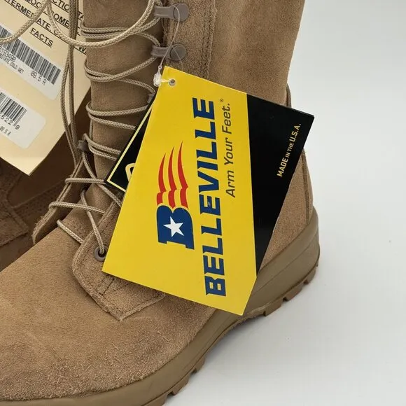 New Belleville Combat Boots Gore-Tex Mens Intermediate Cold/Wet Suede Army 9.5
