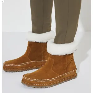 New Birkenstock Women Lahti Genuine Shearling Boot Sz 38 (7.5) Runs Small